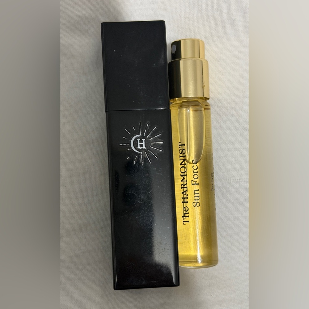 Harmony sun force parfum travel size in a beautiful bottle